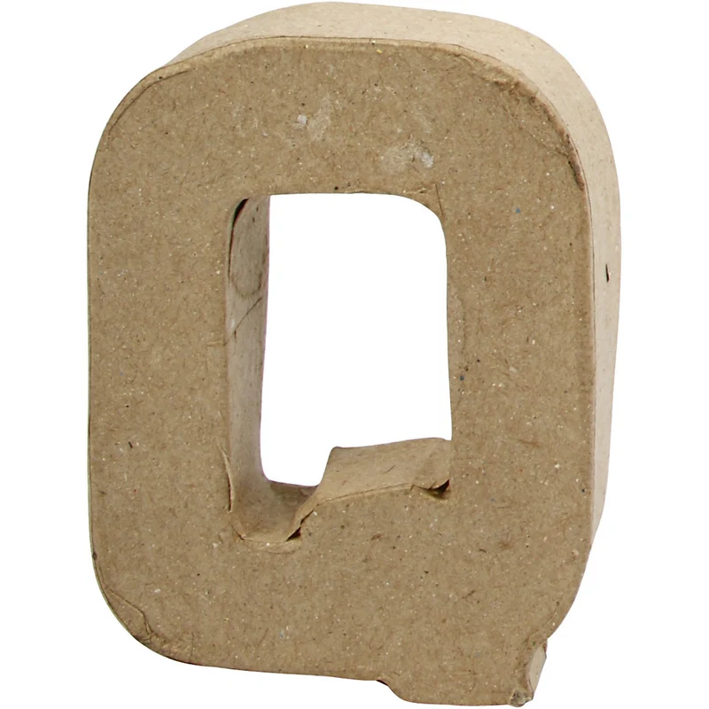Buchstabe, Q, H 10 cm, B 7,8 cm, Dicke 1,7 cm, 1 Stk [HOB-26655]