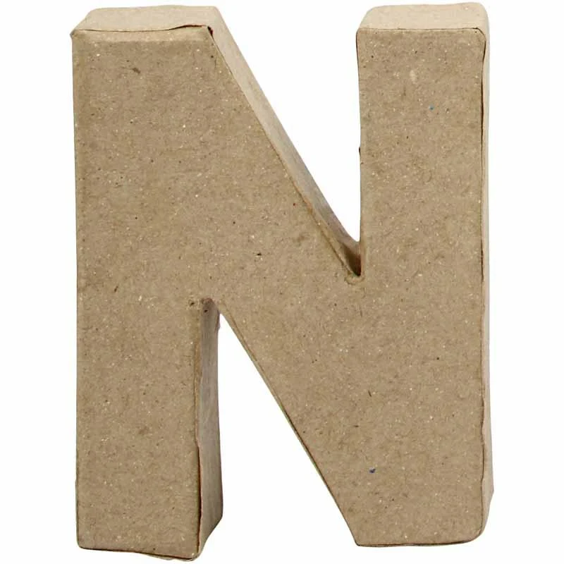Buchstabe, N, H 10 cm, B 7,8 cm, Dicke 2 cm, 1 Stk [HOB-26652]