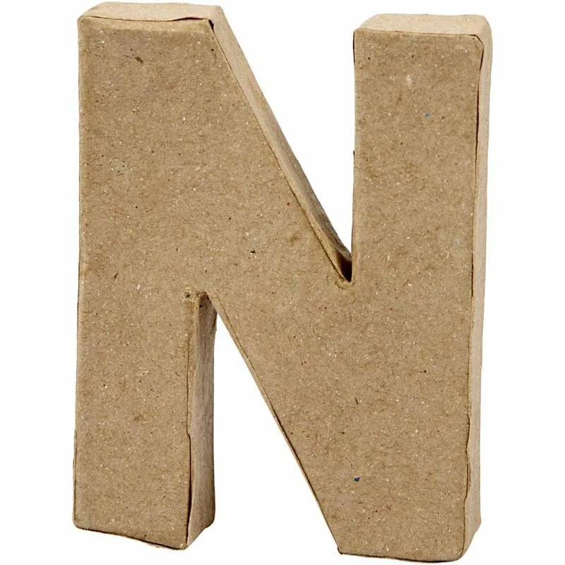 Buchstabe, N, H 10 cm, B 7,8 cm, Dicke 2 cm, 1 Stk [HOB-26652]