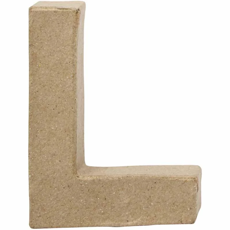 Buchstaben, L, H 10 cm, B 7,5 cm, Dicke 1,7 cm, 1 Stk [HOB-26650]