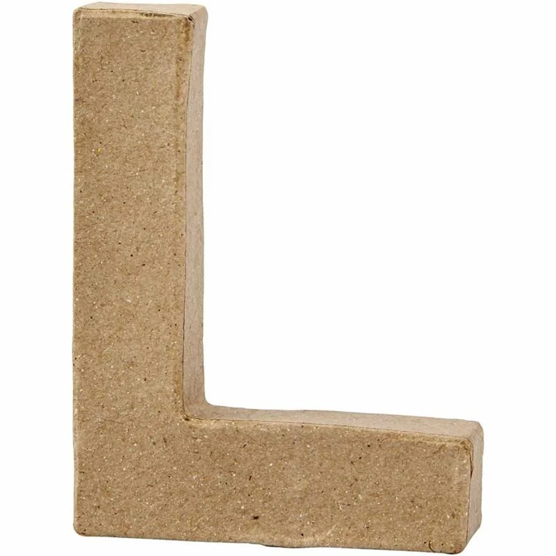 Buchstaben, L, H 10 cm, B 7,5 cm, Dicke 1,7 cm, 1 Stk [HOB-26650]