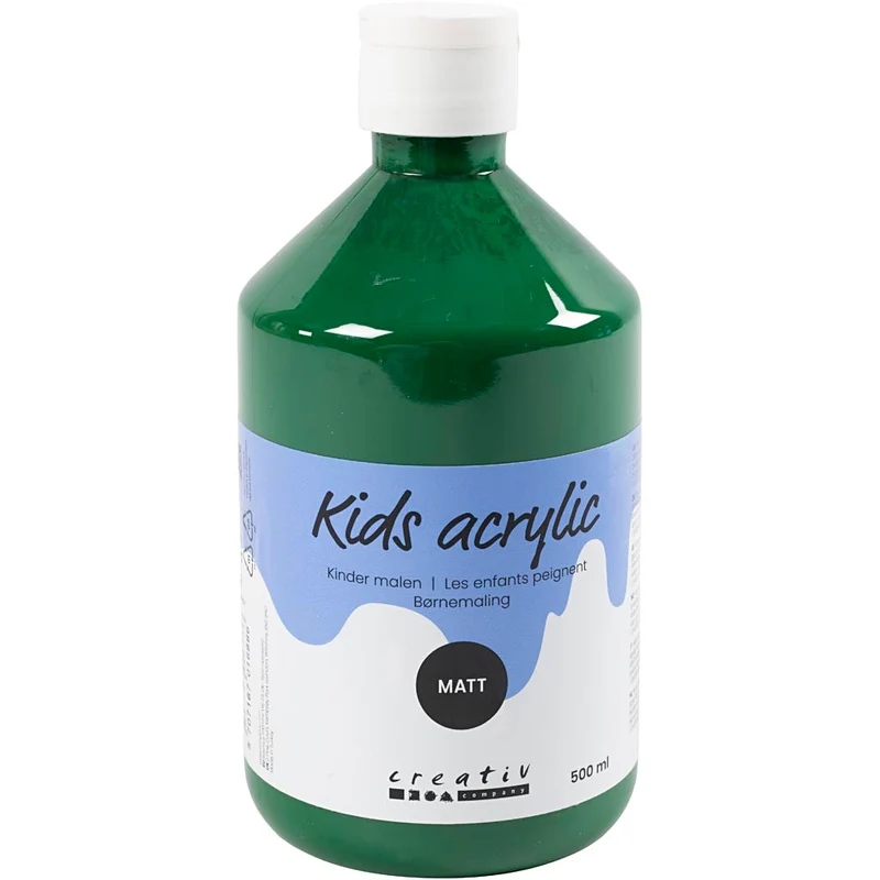 Acrylfarbe Matt, Dunkelgrün, 500 ml/ 1 Fl. [HOB-32128]