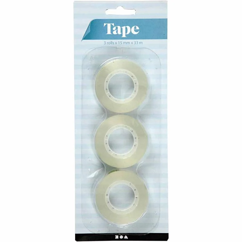 Klebeband, B 15 mm, 3x33 m/ 1 Pck [HOB-24628]