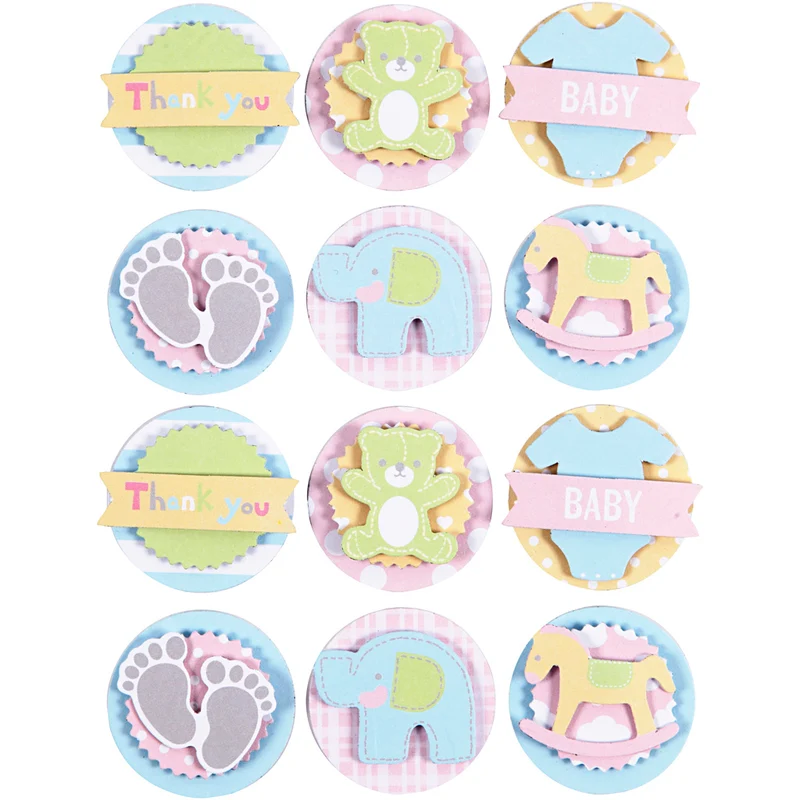 3D-Sticker Baby, Baby, D 35 mm, Dicke 5 mm, 1 Bl. [HOB-27693]