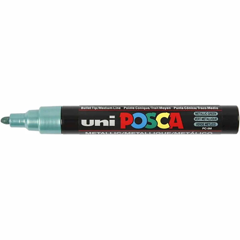 Posca Marker , Nr. PC-5M, Strichstärke 2,5 mm, Medium, Metallic-Farben, 8 Stk/ 1 Pck [HOB-276901]
