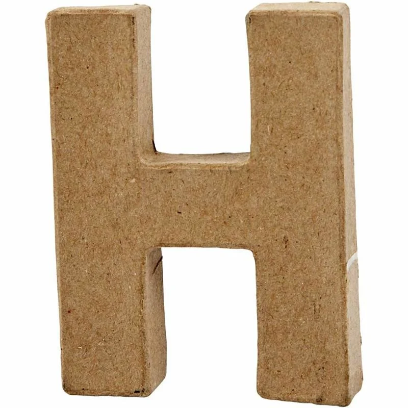 Buchstabe, H, H 10 cm, B 7,6 cm, Dicke 1,7 cm, 1 Stk [HOB-26646]