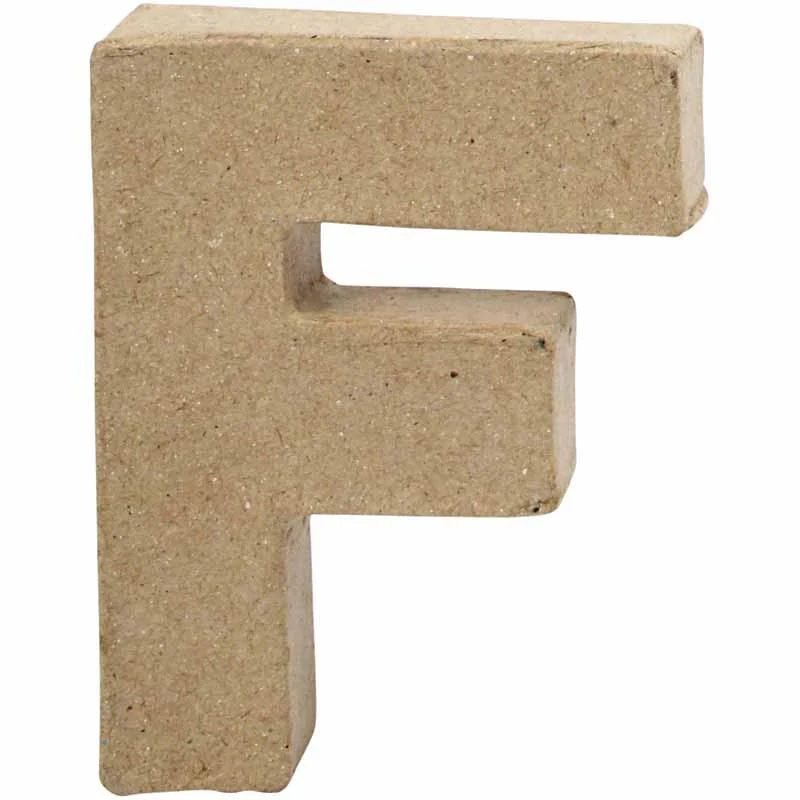 Buchstabe, F, H 10 cm, B 7,6 cm, Dicke 1,7 cm, 1 Stk [HOB-26644]