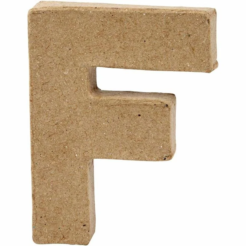 Buchstabe, F, H 10 cm, B 7,6 cm, Dicke 1,7 cm, 1 Stk [HOB-26644]