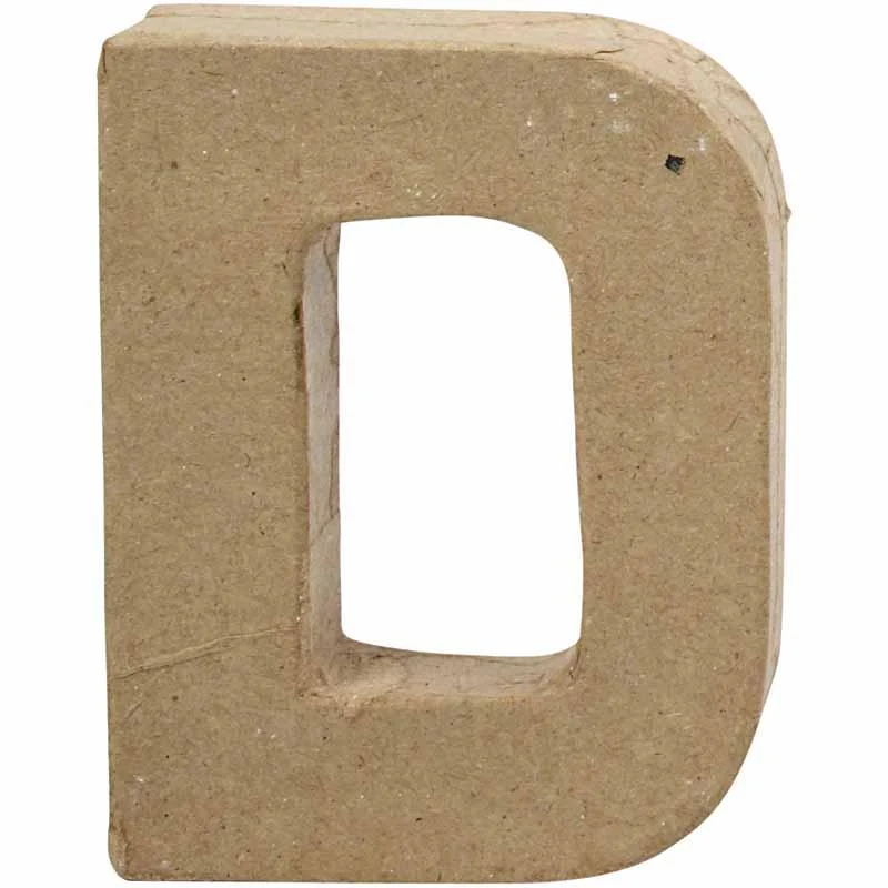 Buchstabe, D, H 10 cm, B 7,7 cm, Dicke 1,7 cm, 1 Stk [HOB-26642]