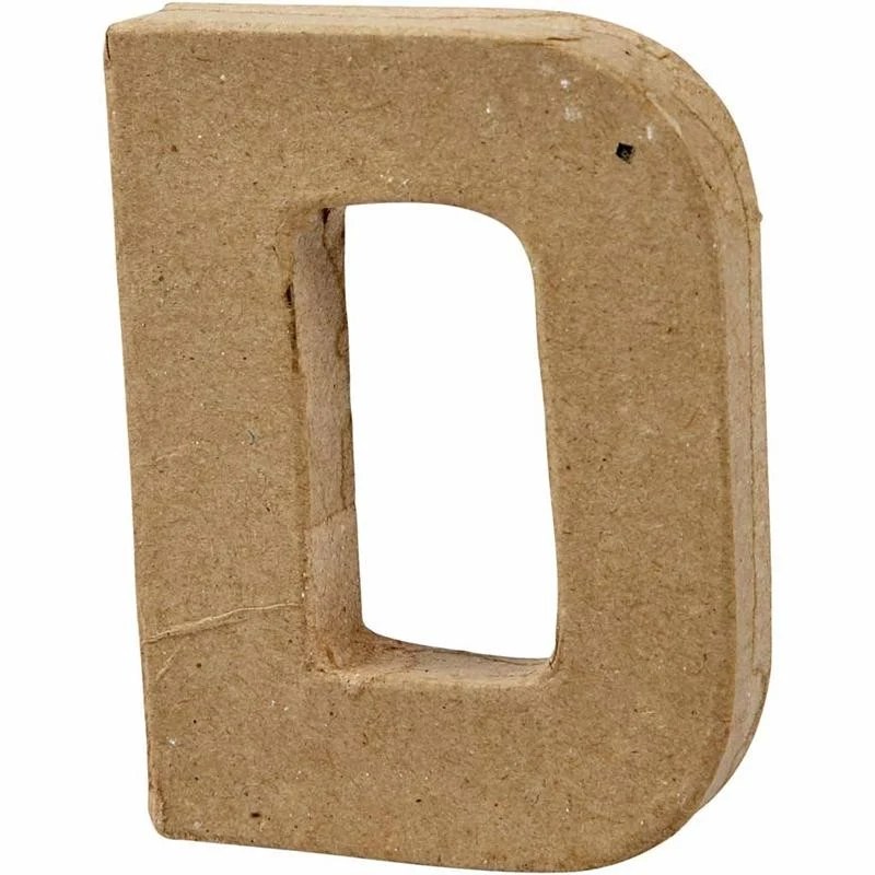 Buchstabe, D, H 10 cm, B 7,7 cm, Dicke 1,7 cm, 1 Stk [HOB-26642]