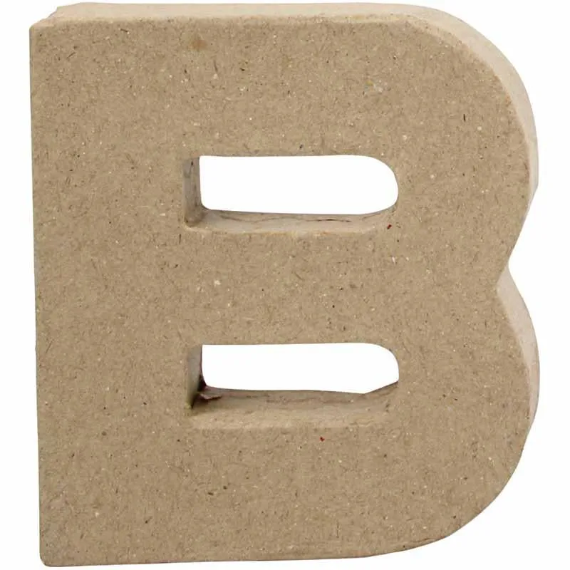 Buchstabe, B, H 10 cm, B 9 cm, Dicke 1,7 cm, 1 Stk [HOB-26640]