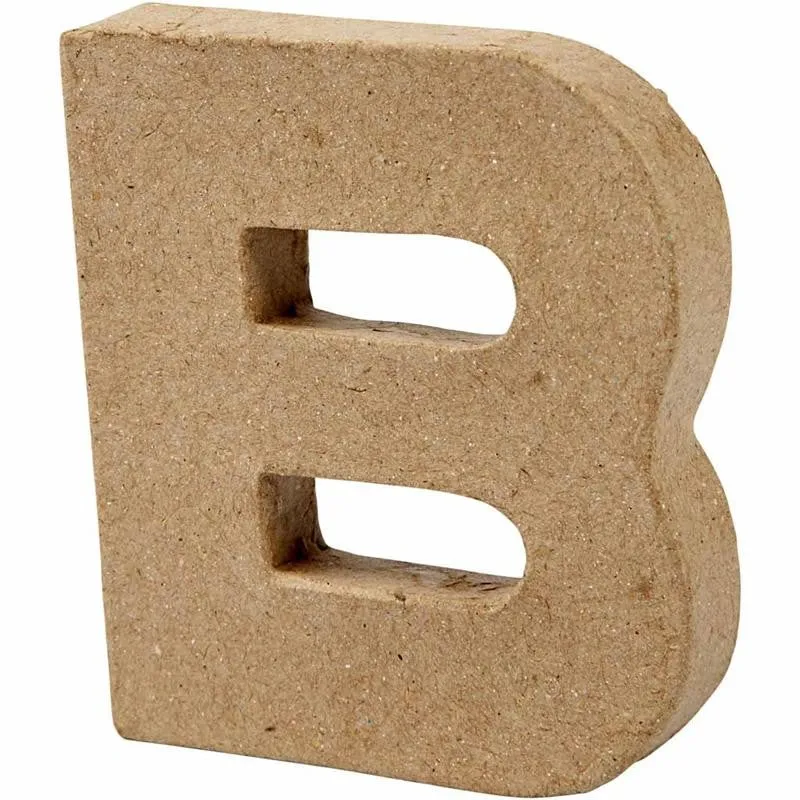 Buchstabe, B, H 10 cm, B 9 cm, Dicke 1,7 cm, 1 Stk [HOB-26640]