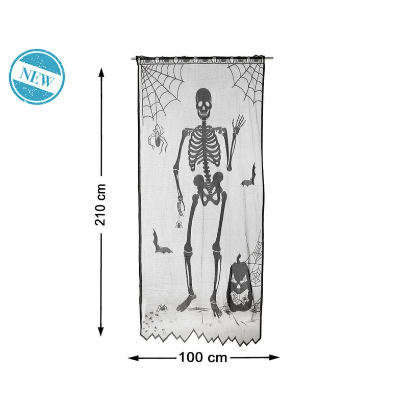 Halloween Decorations Skeleton 210 x 100 cm Black
