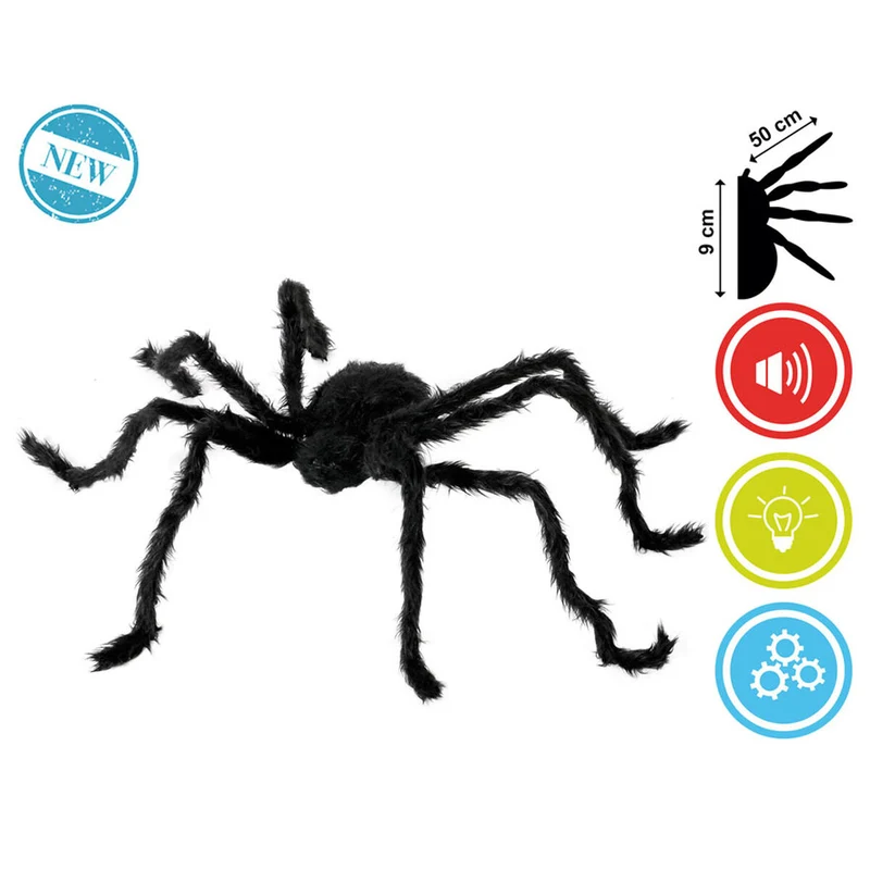 Halloween Decorations 100 x 20 x 9 cm Black Spider