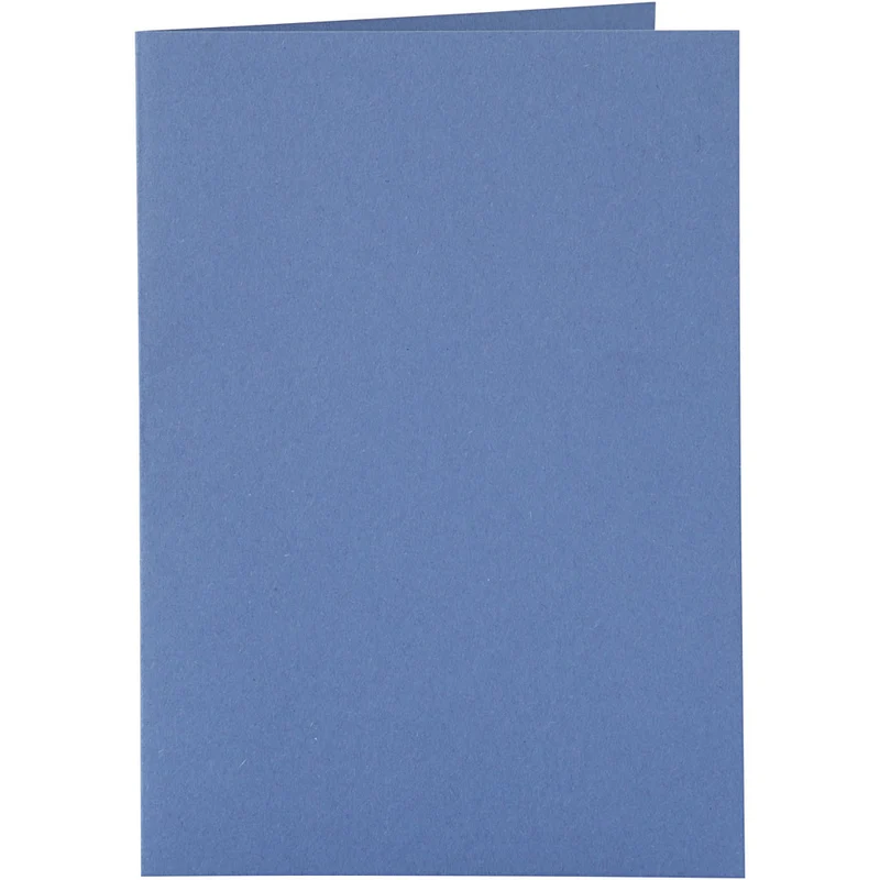 Karten & Kuverts, Kartengröße 10,5x15 cm, Umschlaggröße 11,5x16,5 cm, 110+220 g, Blau, 6 Set/ 1 Pck [HOB-23014]