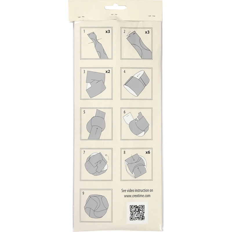 Click Ornaments, D 9 cm, Größe 5,5x28,4 cm, 9 Set/ 1 Pck [HOB-25140]