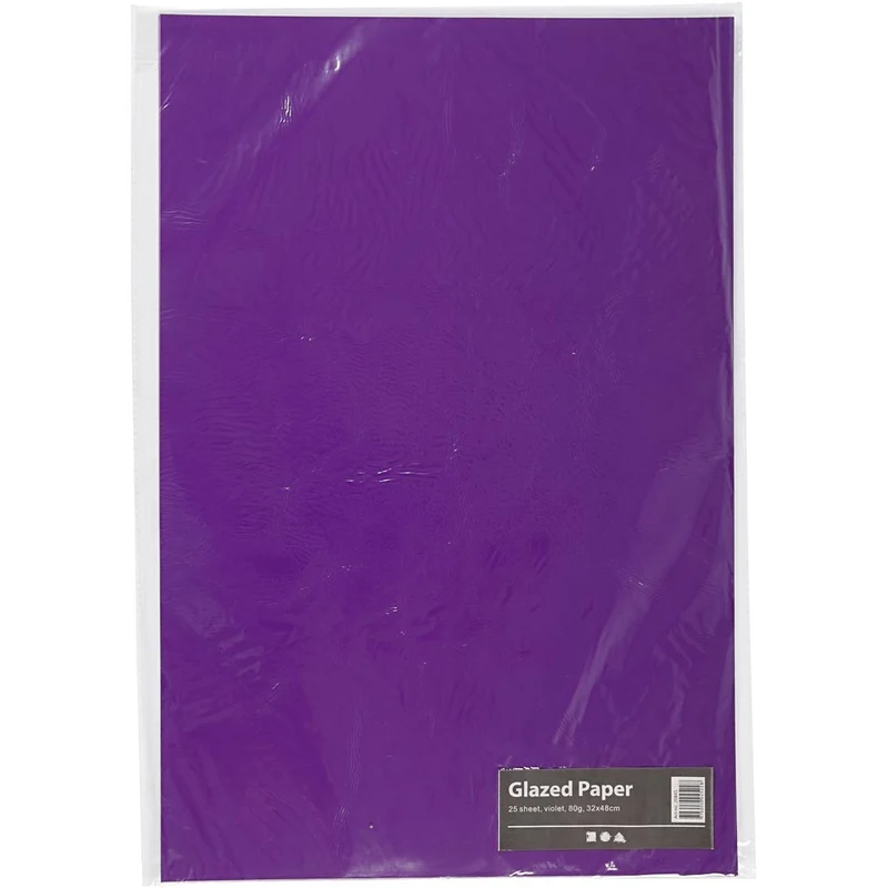 Glanzpapier, Blatt 32x48 cm, 80 g, Dunkellila, 25 Bl./ 1 Pck [HOB-20845]