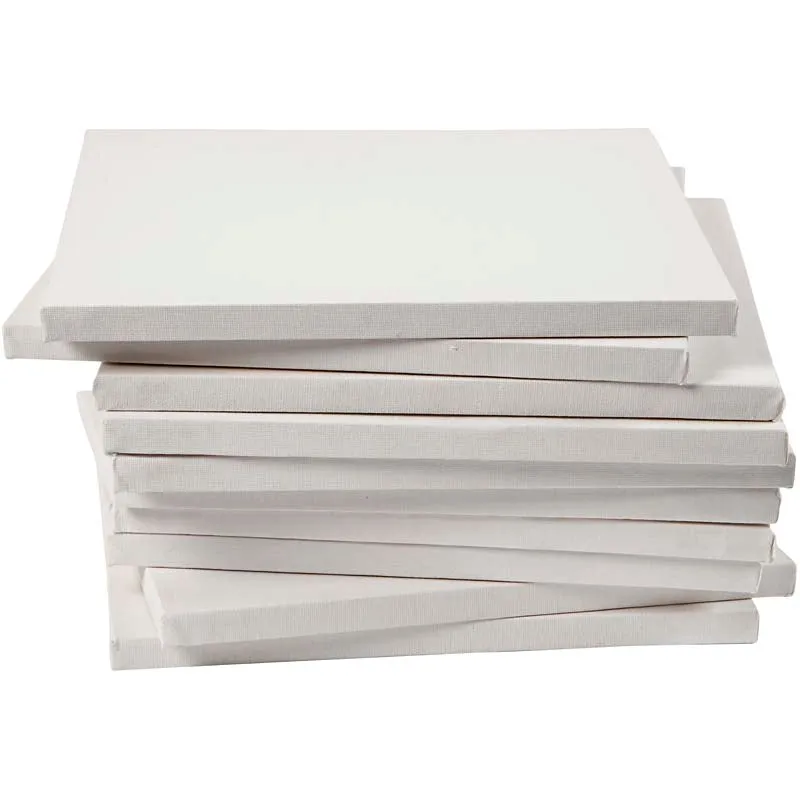Leinwand, T 1,6 cm, Größe 30x30 cm, 280 g, Weiß, 40 Stk/ 1 Pck [HOB-25748]