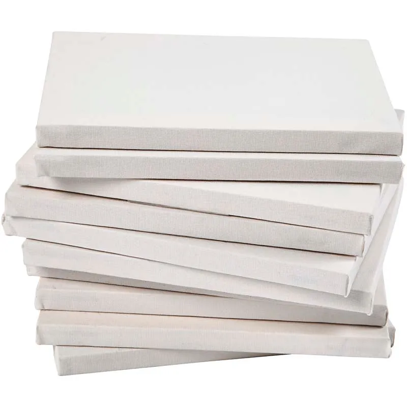 Leinwand, T 1,6 cm, Größe 18x24 cm, 280 g, Weiß, 40 Stk/ 1 Pck [HOB-25746]