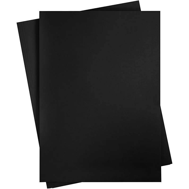 Karton, Blatt 50x70 cm, 270 g, Schwarz, 10 Bl./ 1 Pck [HOB-22927]