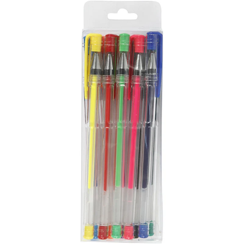Gelschreiber, Strichstärke 0,8 mm, Sortierte Farben, 10 sort./ 1 Pck [HOB-25103]