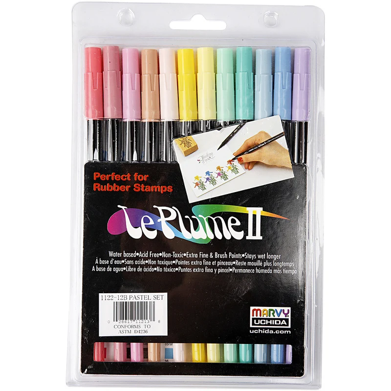 Marvy Le Plume II Marker, 12 Stk/ 1 Pck [HOB-25084]