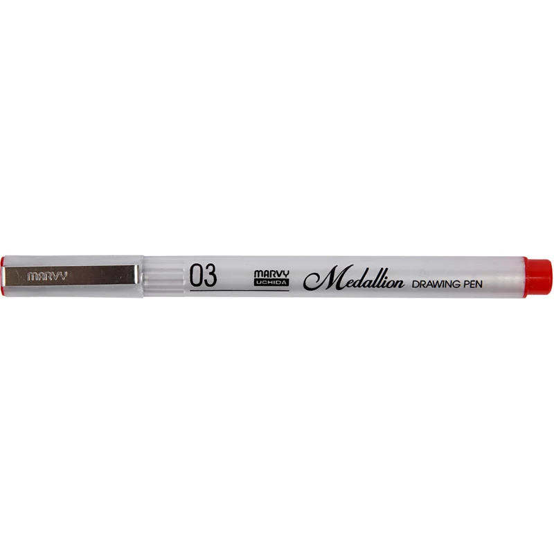 Tusche-Zeichenstift, Strichstärke 0,3 mm, Rot, 1 Stk [HOB-25051]