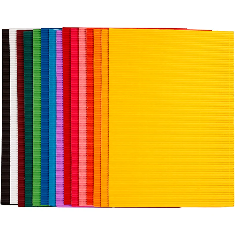 Wellkarton, Blatt 25x35 cm, 80 g, 15 Bl. sort./ 1 Pck [HOB-21927]