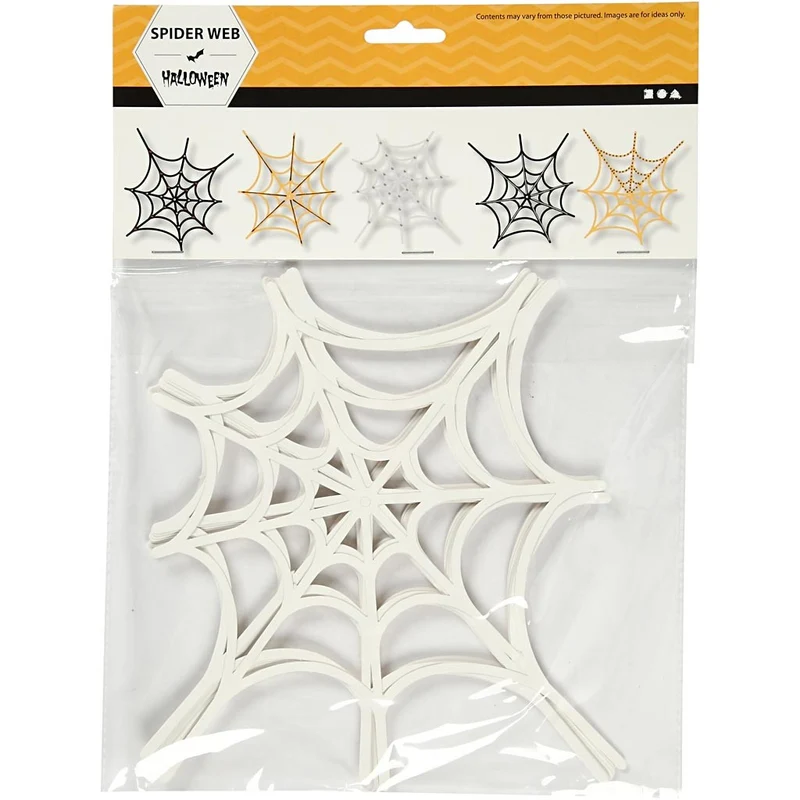 Spinnennetz-Stanzform, Größe 19x21 cm, 230 g, Weiß, 16 Stk/ 1 Pck [HOB-234630]
