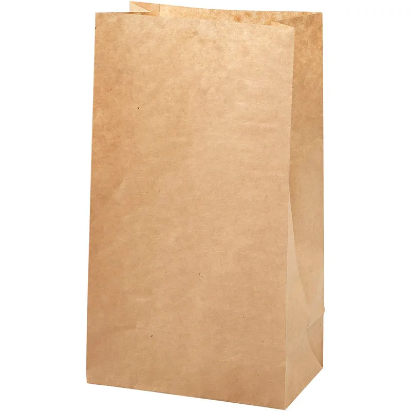 Papiertüten, H 27 cm, Größe 9x15 cm, 50 g, Braun, 100 Stk/ 1 Pck [HOB-23392]