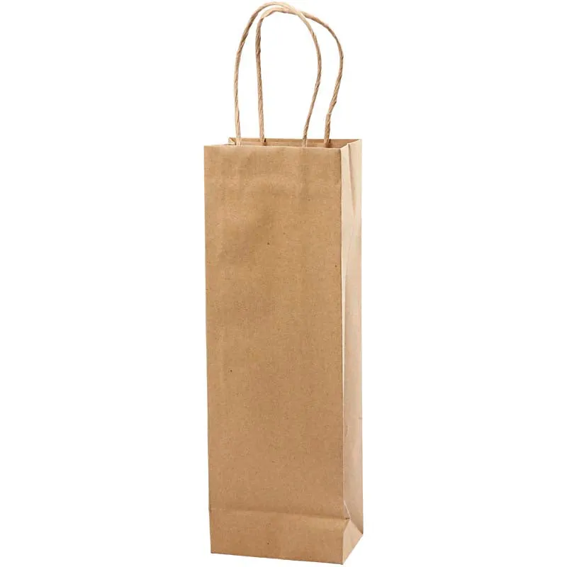 Papiertüten, H 36 cm, B 13x8 cm, 125 g, Braun, 10 Stk/ 1 Pck [HOB-23370]
