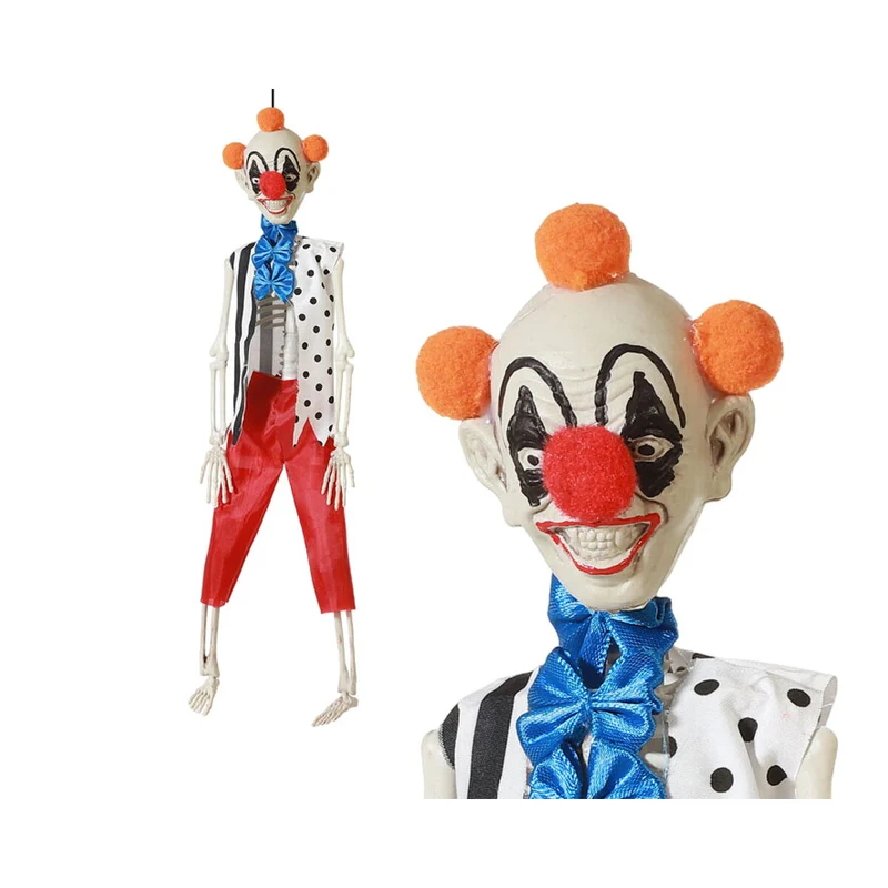 Halloween Decorations Skeleton Male Clown 40 cm