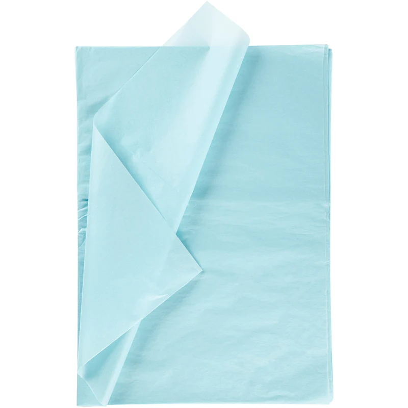 Seidenpapier, Blatt 50x70 cm, 17 g, Hellblau, 25 Bl./ 1 Pck [HOB-20814]