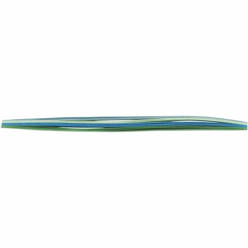 Quilling-Streifen, L 78 cm, B 5 mm, 120 g, Blau, Grün, Lindgrün, Türkis, 100 Stk/ 1 Pck [HOB-20796]