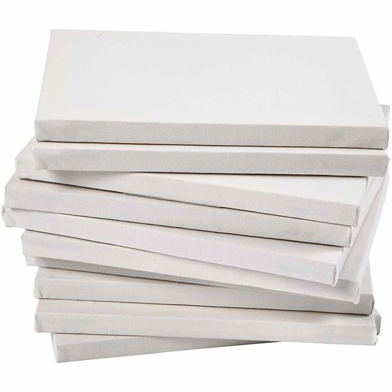 Leinwand, T 1,6 cm, A3, Größe 29,7x42 cm, 280 g, Weiß, 40 Stk/ 1 Pck [HOB-25738]