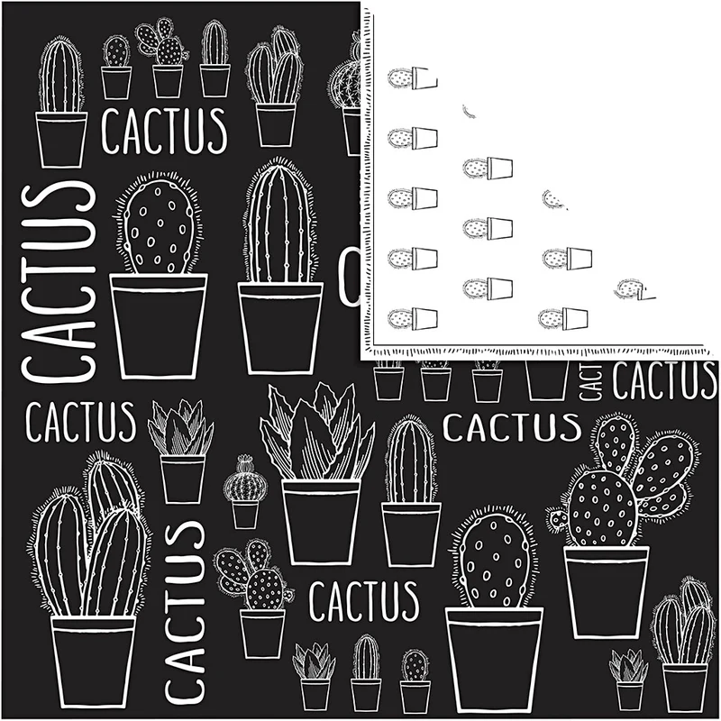 Design-Papier, Kaktus, 180 g, 5 Bl./ 1 Pck [HOB-22519]