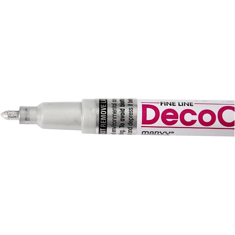 Permanent-Marker, Strichstärke 1,2 mm, Silber, 1 Stk [HOB-25036]