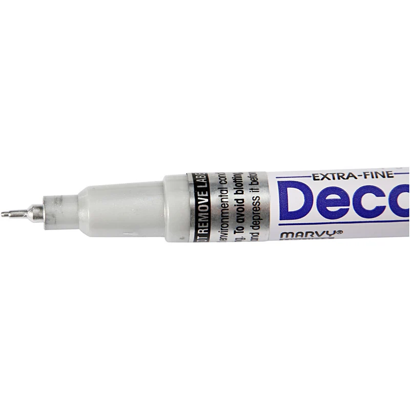 Permanent-Marker, Strichstärke 0,8 mm, Silber, 1 Stk [HOB-25032]