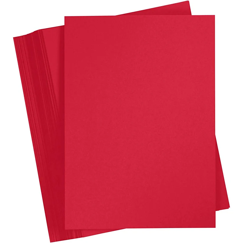 Karton, farbig, A6, Blatt 105x148 mm, 180 g, Weihnachtsrot, 100 Bl./ 1 Pck [HOB-21815]