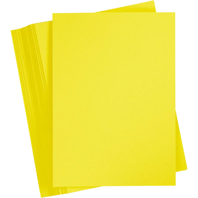 Karton, farbig, Sonnengelb, A6, 105x148 mm, 180 g, 100 Bl./ 1 Pck. [HOB-21812]