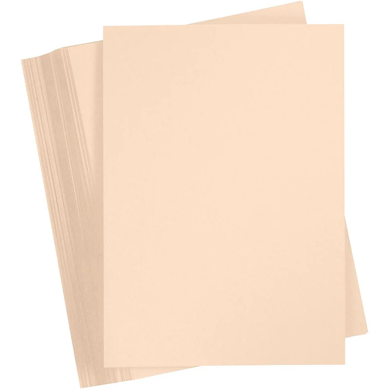 Karton, farbig, A4, Blatt 210x297 mm, 180 g, Beige, 100 Bl./ 1 Pck [HOB-21728]