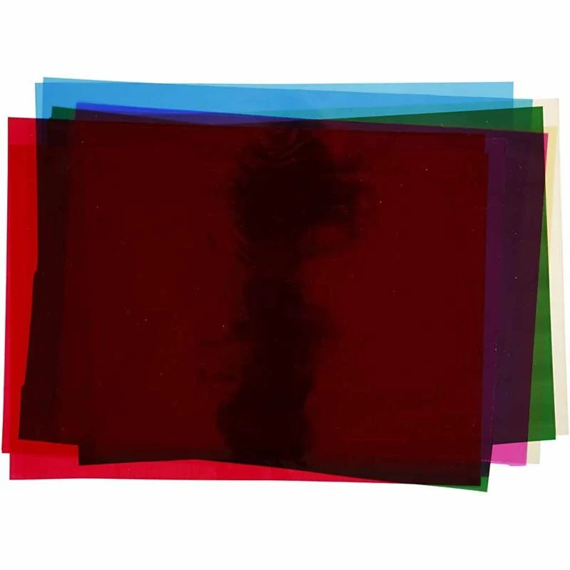 Cellophan, 210x297 mm, Sortierte Farben, 5x20Bl./ 1 Pck [HOB-24000]