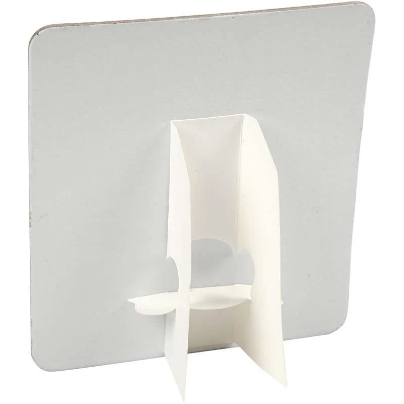Dekoplatte, Größe 17x19 cm, Dicke 2 mm, Weiß, 5 Stk/ 1 Pck [HOB-23349]