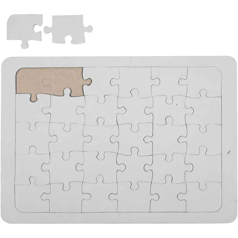 Puzzle, Größe 15x21 cm, Weiß, 1 Stk [HOB-233480]