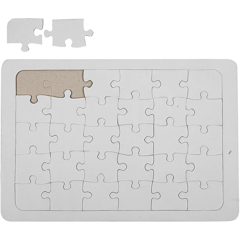 Puzzle, Größe 21x30 cm, Weiß, 1Stk/ 1 Stk [HOB-233460]
