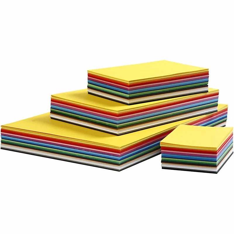 Bastelkarton, farbig, A2,A3,A4,A5,A6, 180 g, Sortierte Farben, 1800 Bl. sort./ 1 Pck [HOB-21420]
