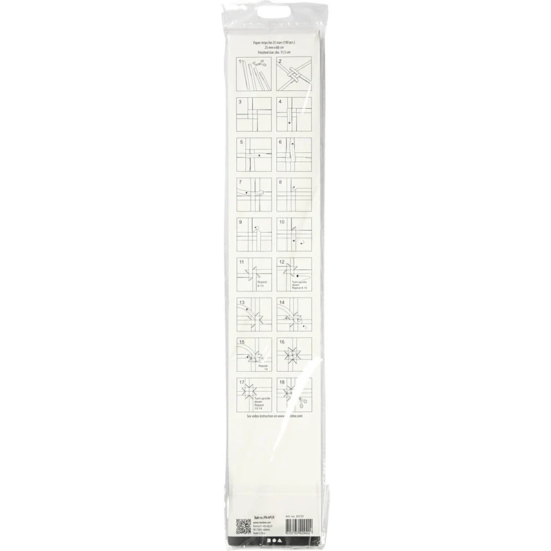 Papierstreifen für Sterne, L 73 cm, D 11,5 cm, B 25 mm, Silber, 100 Streifen/ 1 Pck [HOB-20725]