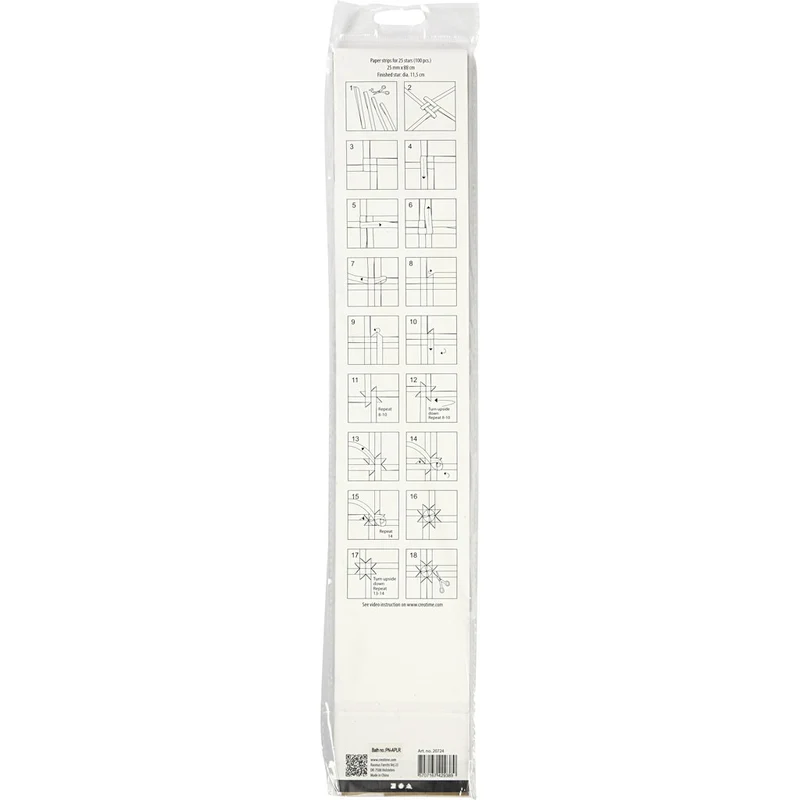 Papierstreifen für Sterne, L 73 cm, D 11,5 cm, B 25 mm, Gold, 100 Streifen/ 1 Pck [HOB-20724]