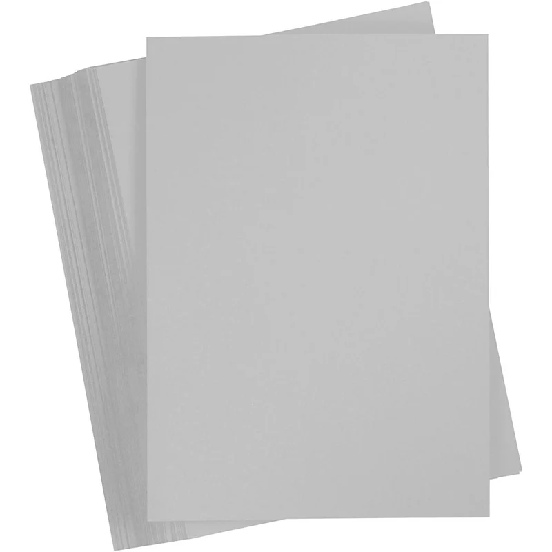 Karton, farbig, A4, Blatt 210x297 mm, 180 g, Grau, 100 Bl./ 1 Pck [HOB-21726]
