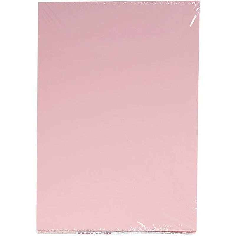 Karton, farbig, A4, Blatt 210x297 mm, 180 g, Hellpink, 100 Bl./ 1 Pck [HOB-21716]